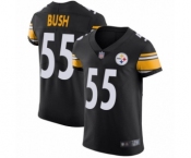 Men's Pittsburgh Steelers #55 Devin Bush Black Team Color Vapor Untouchable Elite Player Football Jersey