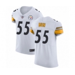 Men's Pittsburgh Steelers #55 Devin Bush White Vapor Untouchable Elite Player Football Jersey