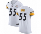 Men's Pittsburgh Steelers #55 Devin Bush White Vapor Untouchable Elite Player Football Jersey