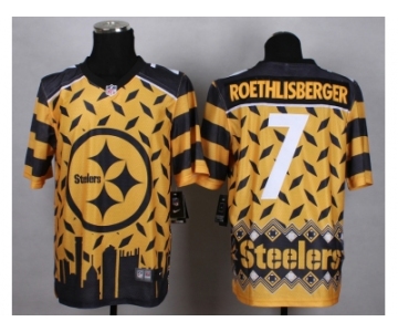 Nike Pittsburgh Steelers #7 Ben Roethlisberger Jerseys[Style Noble Fashion Elite]