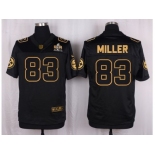 Nike Pittsburgh Steelers #83 Heath Miller Black Pro Line Gold Collection Jersey[Elite]