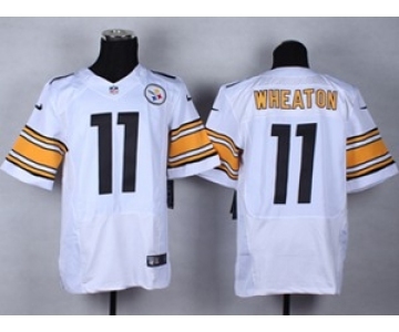 nike nfl jerseys pittsburgh steelers #11 wheaton white[Elite]