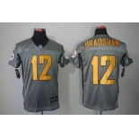 nike nfl jerseys pittsburgh steelers #12 bradshaw grey[Elite shadow]