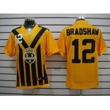 nike nfl jerseys pittsburgh steelers #12 bradshaw throwback yellow-black 1933