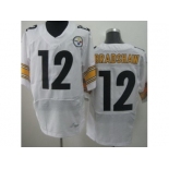 nike nfl jerseys pittsburgh steelers #12 bradshaw white[Elite]