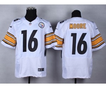 nike nfl jerseys pittsburgh steelers #16 moore white[Elite]