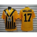 nike nfl jerseys pittsburgh steelers #17 wallace throwback yellow-black 1933