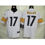 nike nfl jerseys pittsburgh steelers #17 wallace white[elite]