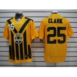 nike nfl jerseys pittsburgh steelers #25 clark throwback yellow-black 1933