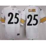 nike nfl jerseys pittsburgh steelers #25 clark white[Elite]