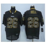 nike nfl jerseys pittsburgh steelers #26 bell black[Elite united sideline][bell]