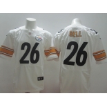 nike nfl jerseys pittsburgh steelers #26 bell white[Elite]