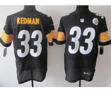 nike nfl jerseys pittsburgh steelers #33 redman black[Elite]