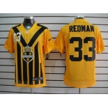 nike nfl jerseys pittsburgh steelers #33 redman throwback yellow-black 1933