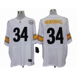 nike nfl jerseys pittsburgh steelers #34 mendenhall white[elite]