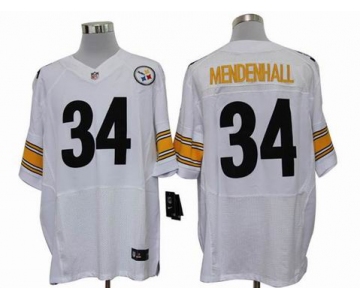 nike nfl jerseys pittsburgh steelers #34 mendenhall white[elite]