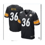 nike nfl jerseys pittsburgh steelers #36 bettis black[Elite]