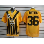 nike nfl jerseys pittsburgh steelers #36 bettis throwback yellow-black 1933