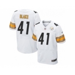 nike nfl jerseys pittsburgh steelers #41 antwon blake white[Elite]