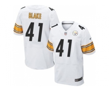 nike nfl jerseys pittsburgh steelers #41 antwon blake white[Elite]