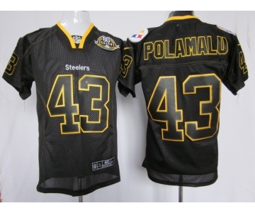 nike nfl jerseys pittsburgh steelers #43 polamalu black[Elite lights out 80 anniversary]