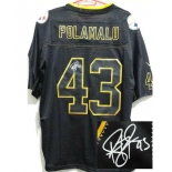 nike nfl jerseys pittsburgh steelers #43 polamalu black[Elite lights out signature]