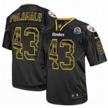 nike nfl jerseys pittsburgh steelers #43 polamalu black[camo fashion Elite 50th Patch]