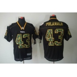 nike nfl jerseys pittsburgh steelers #43 polamalu black[camo fashion Elite]