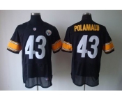 nike nfl jerseys pittsburgh steelers #43 polamalu black[elite]