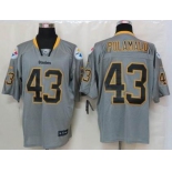 nike nfl jerseys pittsburgh steelers #43 polamalu grey[Elite lights out]