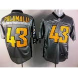 nike nfl jerseys pittsburgh steelers #43 polamalu grey[Elite shadow]