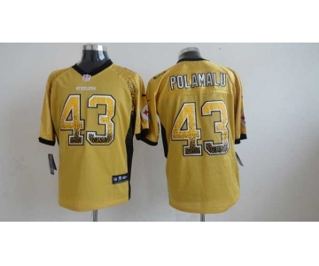 nike nfl jerseys pittsburgh steelers #43 troy polamalu gold[Elite drift fashion]