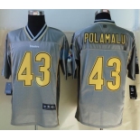 nike nfl jerseys pittsburgh steelers #43 troy polamalu grey[Elite vapor]