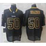 nike nfl jerseys pittsburgh steelers #50 shazier black[Elite lights out]