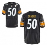 nike nfl jerseys pittsburgh steelers #50 shazier black[Elite]