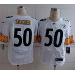 nike nfl jerseys pittsburgh steelers #50 shazier white[Elite]