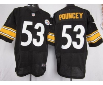 nike nfl jerseys pittsburgh steelers #53 pouncey black[Elite]