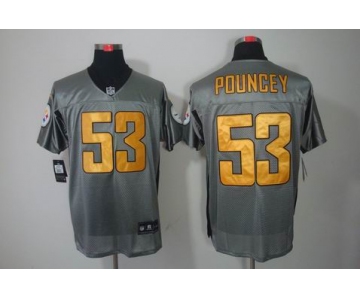 nike nfl jerseys pittsburgh steelers #53 pouncey grey[Elite shadow]