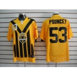 nike nfl jerseys pittsburgh steelers #53 pouncey throwback yellow-black 1933