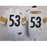 nike nfl jerseys pittsburgh steelers #53 pouncey white[Elite]