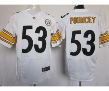 nike nfl jerseys pittsburgh steelers #53 pouncey white[Elite]