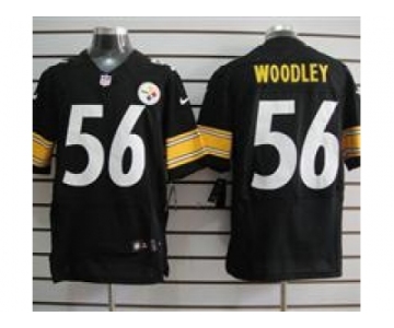 nike nfl jerseys pittsburgh steelers #56 woodley black[Elite]