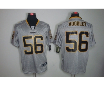 nike nfl jerseys pittsburgh steelers #56 woodley grey[Elite lights out]