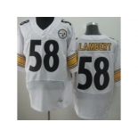 nike nfl jerseys pittsburgh steelers #58 lambert white[Elite]