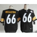 nike nfl jerseys pittsburgh steelers #66 decastro black[Elite]