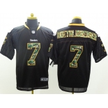 nike nfl jerseys pittsburgh steelers #7 roethlisberger black[Elite Camo Fashion]