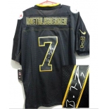 nike nfl jerseys pittsburgh steelers #7 roethlisberger black[Elite lights out signature]