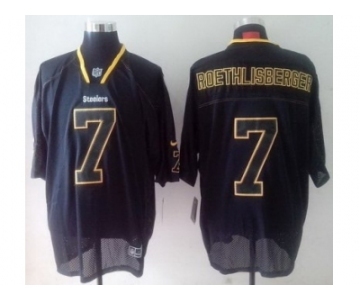 nike nfl jerseys pittsburgh steelers #7 roethlisberger black[Elite lights out]