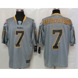 nike nfl jerseys pittsburgh steelers #7 roethlisberger grey[Elite lights out]