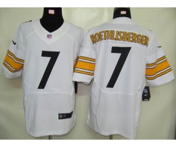 nike nfl jerseys pittsburgh steelers #7 roethlisberger white[elite]